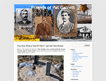 Tablet Screenshot of friendsofpatgarrett.com